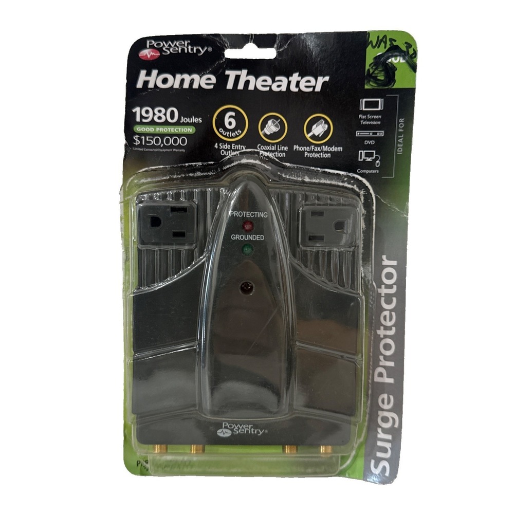 POWER SENTRY PPP335OWA/17 HOME THEATER SURGE PROTECTOR PLUG IN - New